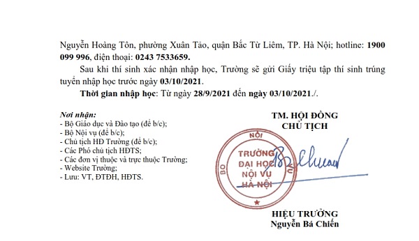 TB TRUNG TUYEN DT DOT 012021 HN 003